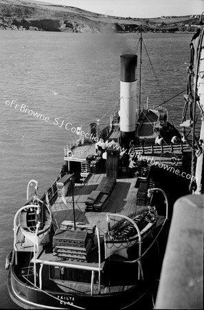 SS CALEDONIA TENDER ALONDSIDE LINER